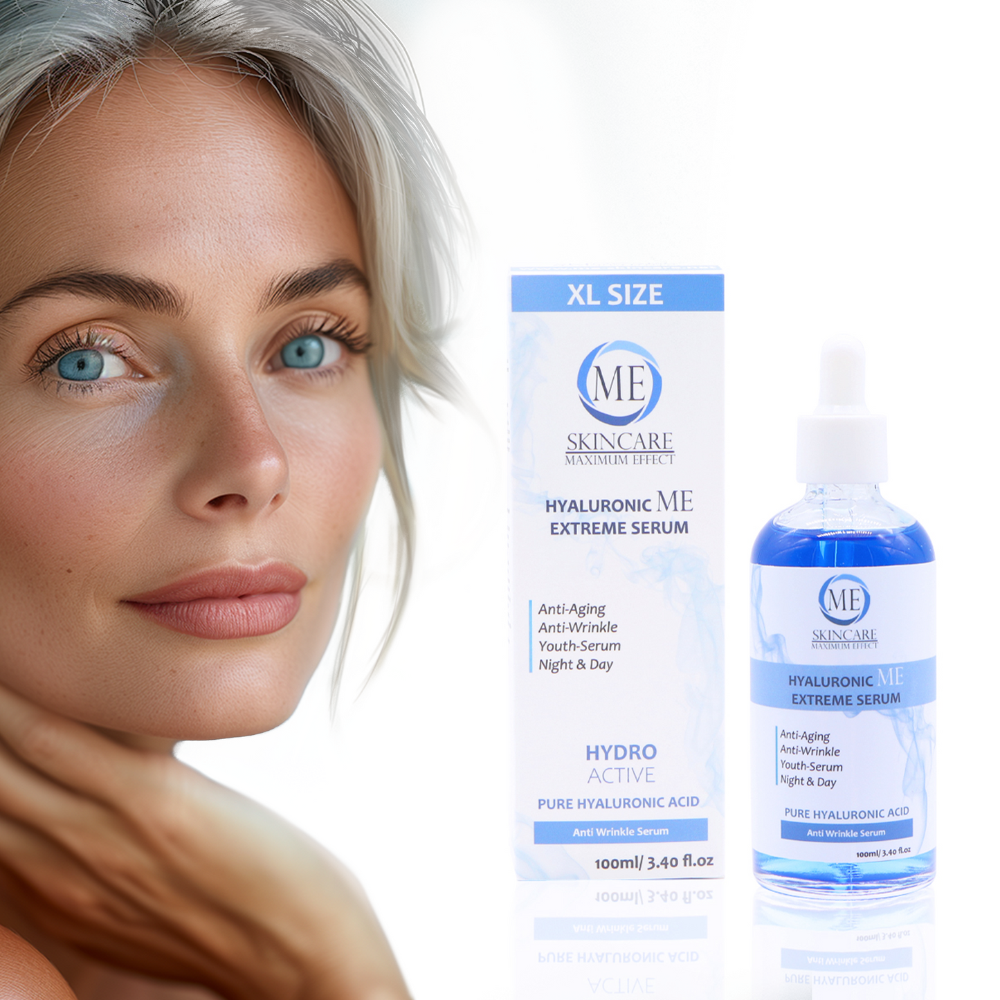 1-Pack ME Hyaluronic Extreme Serum – THE Hyaluronic Serum with MAXIMUM EFFECT